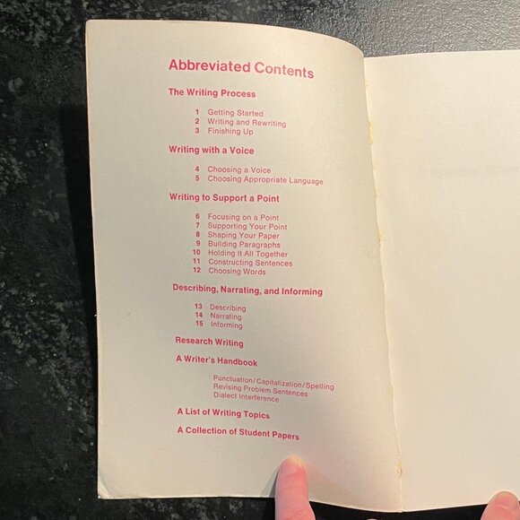 "A Practical Guide for Writers," 1979 First Ed. Paperback Book - Picture 7 of 11